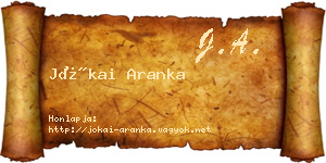 Jókai Aranka névjegykártya
